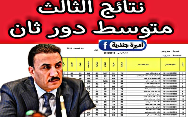 تـــوا افــتح … رابط نتائج الثالث متوسط ٢٠٢٤ الدور الثاني عبر موقع وزارة التربية العراقية /epedu.gov.iq فور الاعلان عنها